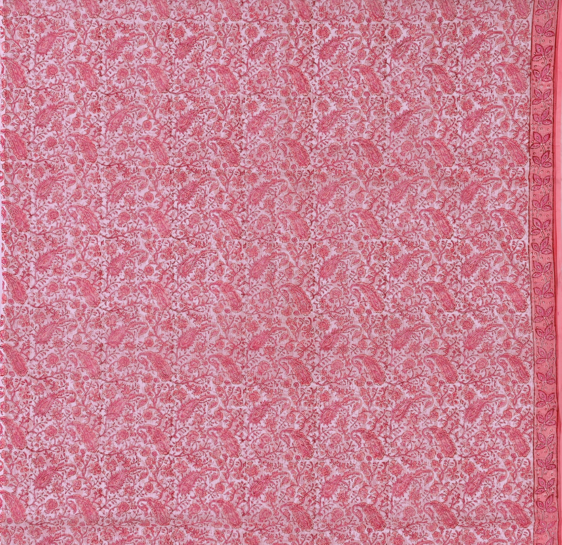 Pure Coton Kota Doria Hand Block Printed Dress Material