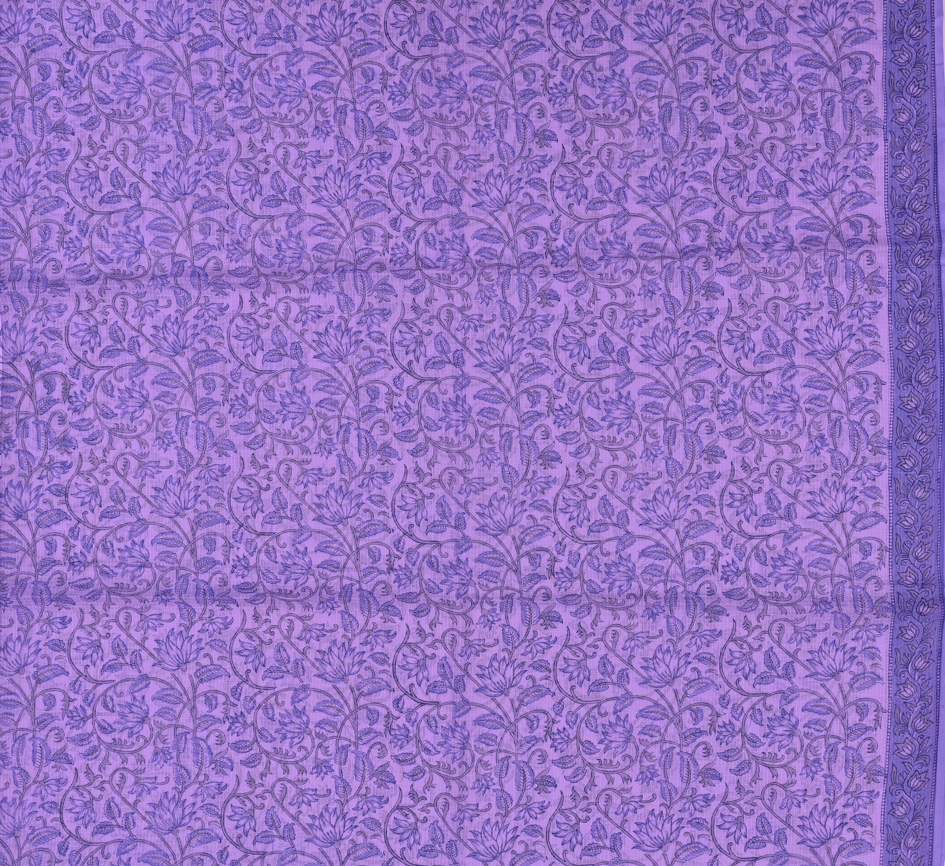 Pure Coton Kota Doria Hand Block Printed Dress Material