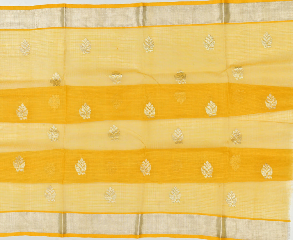 Handwoven Real Zari Kota Doria Saree