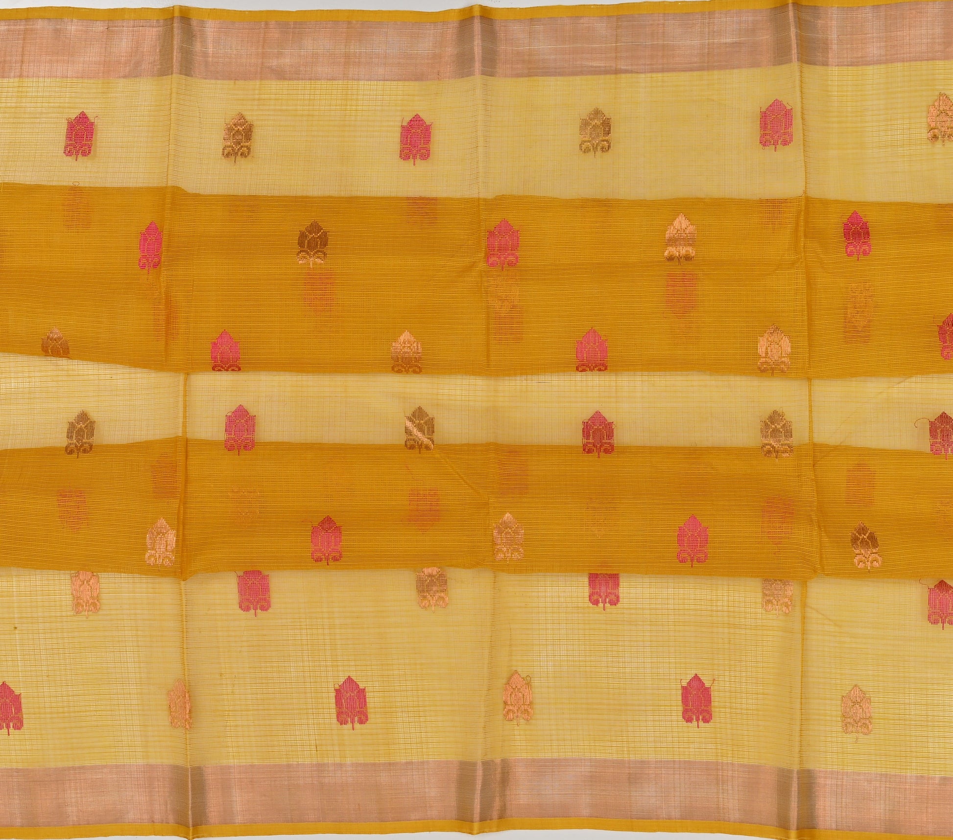 Handwoven Real Zari Kota Doria Saree