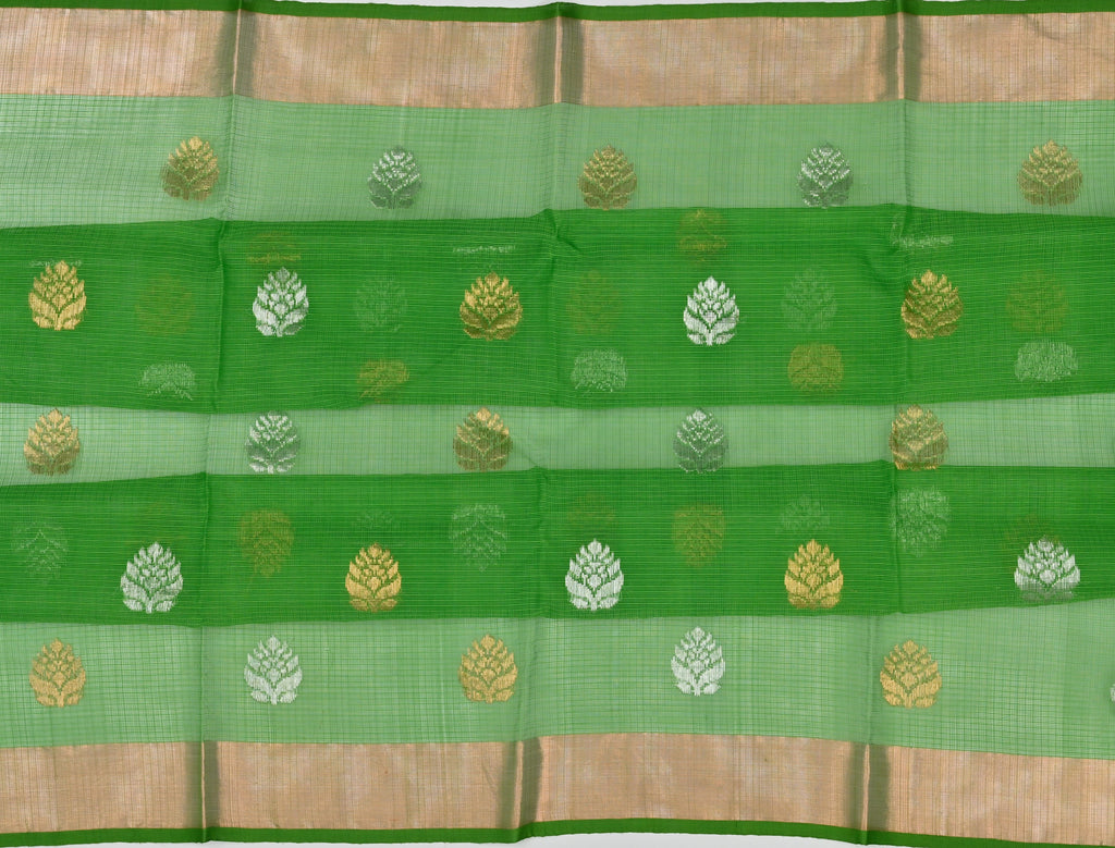 Handwoven Real Zari Kota Doria Saree