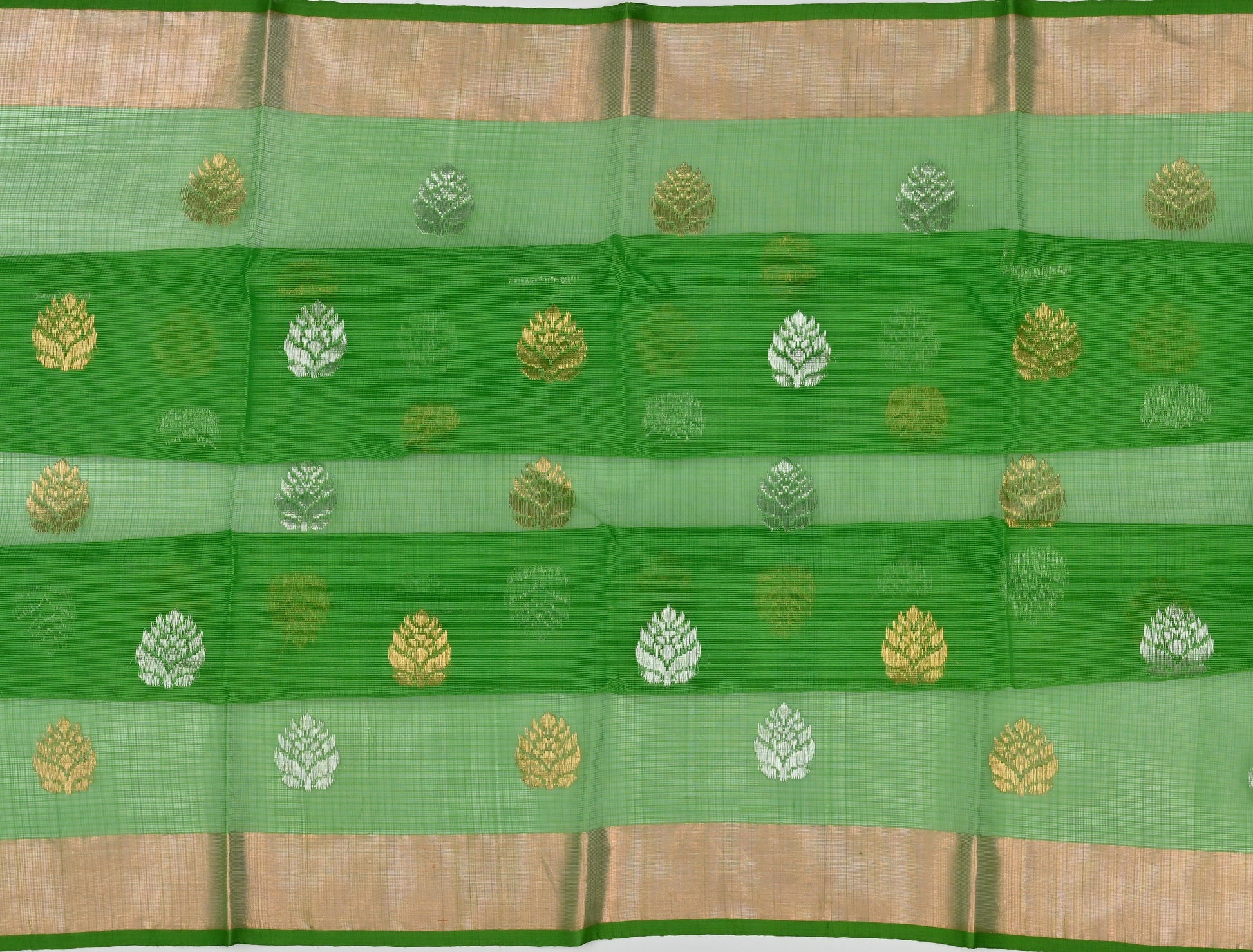 Handwoven Real Zari Kota Doria Saree
