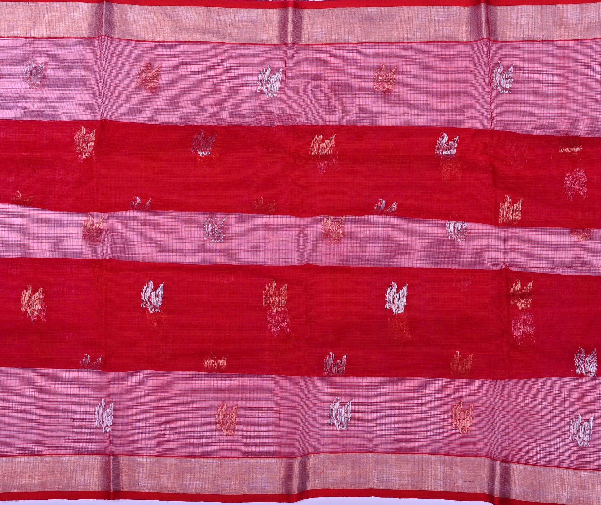 Handwoven Real Zari Kota Doria Saree