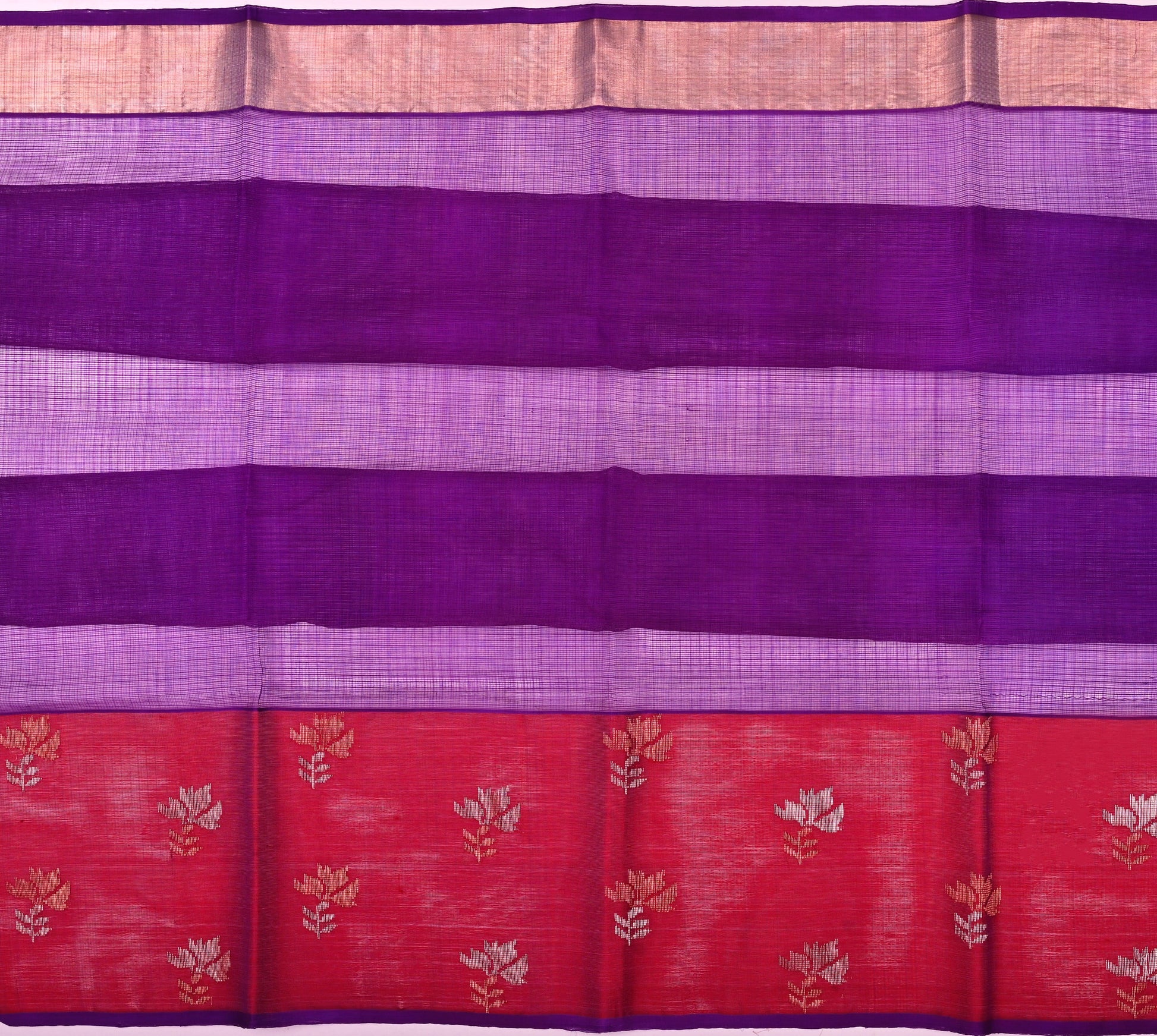Handwoven Real Zari Kota Doria Saree