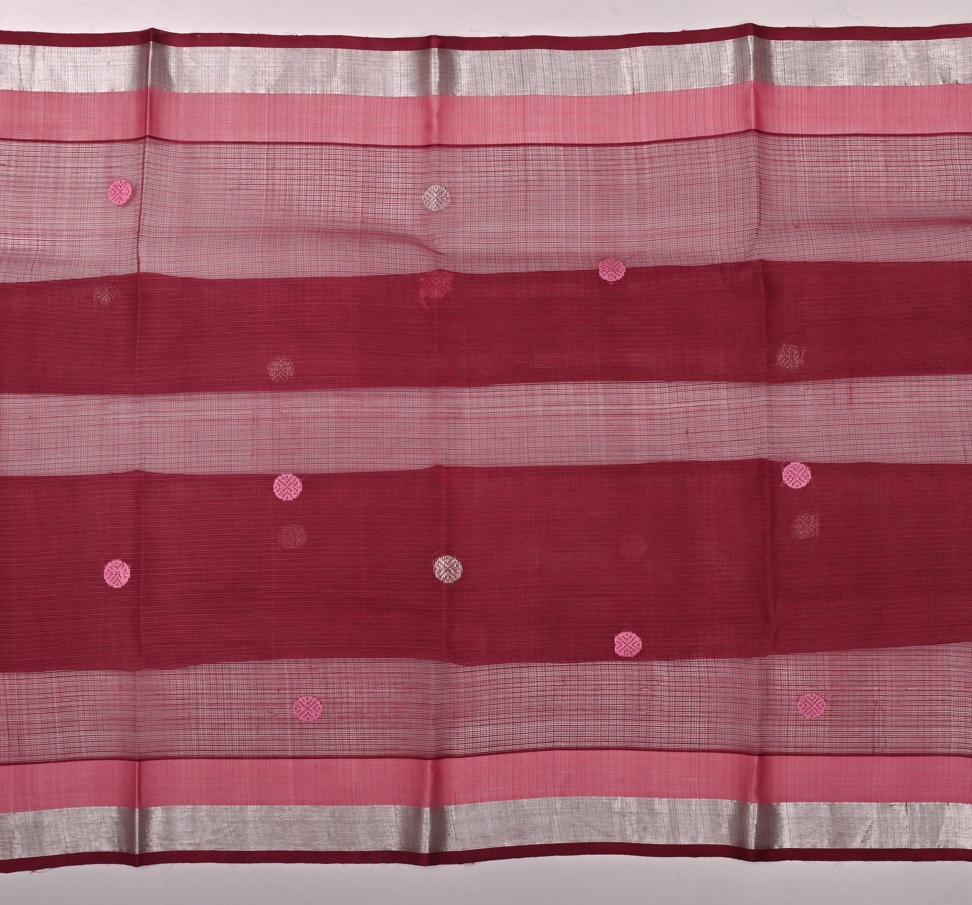 Handwoven Real Zari Kota Doria Saree