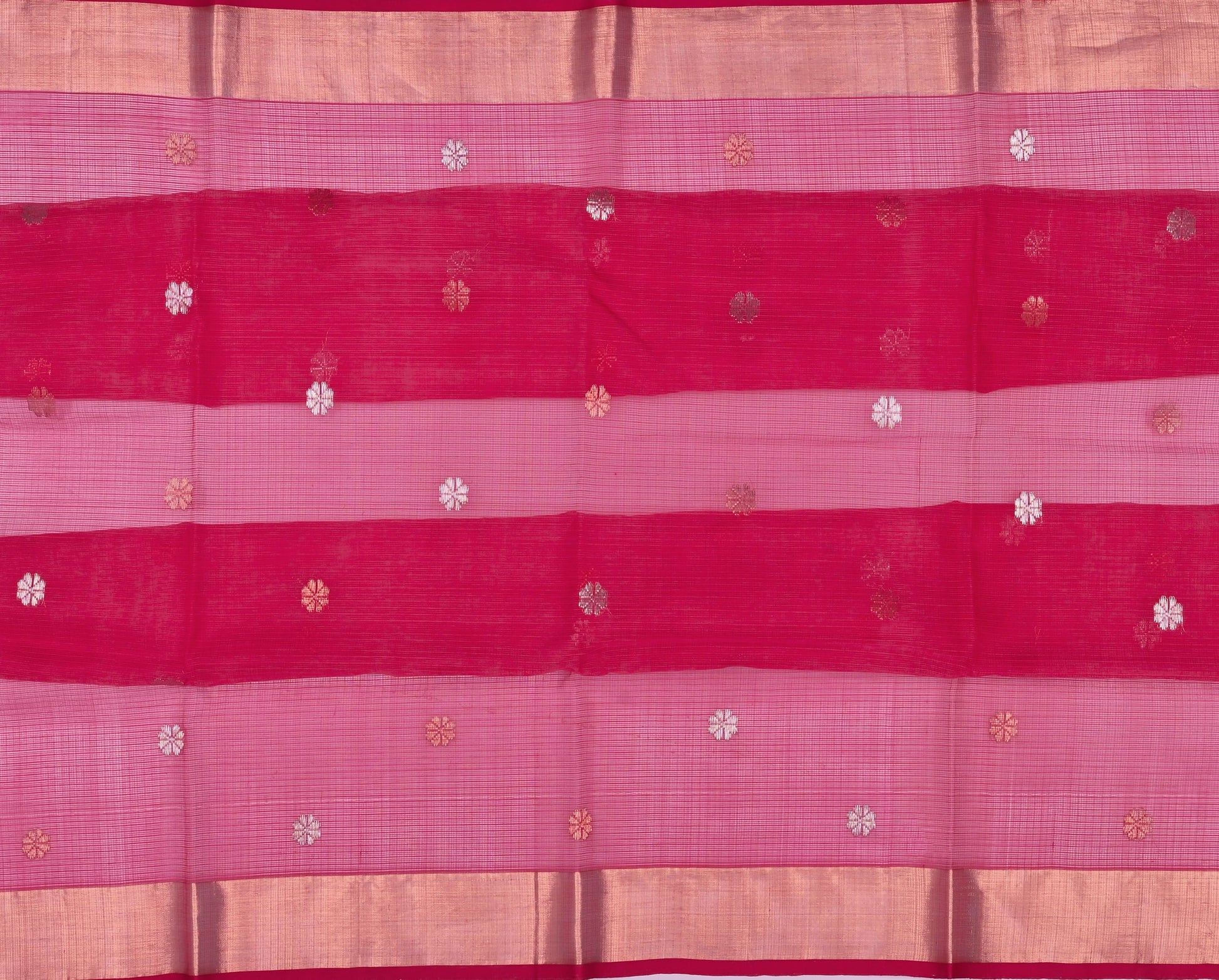 Handwoven Real Zari Kota Doria Saree