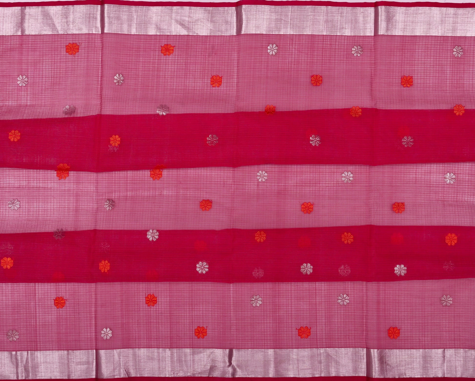 Handwoven Real Zari Kota Doria Saree