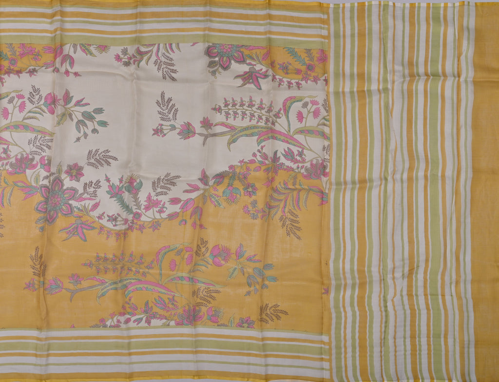 Pure Silk Kota Doria Digital Print Saree