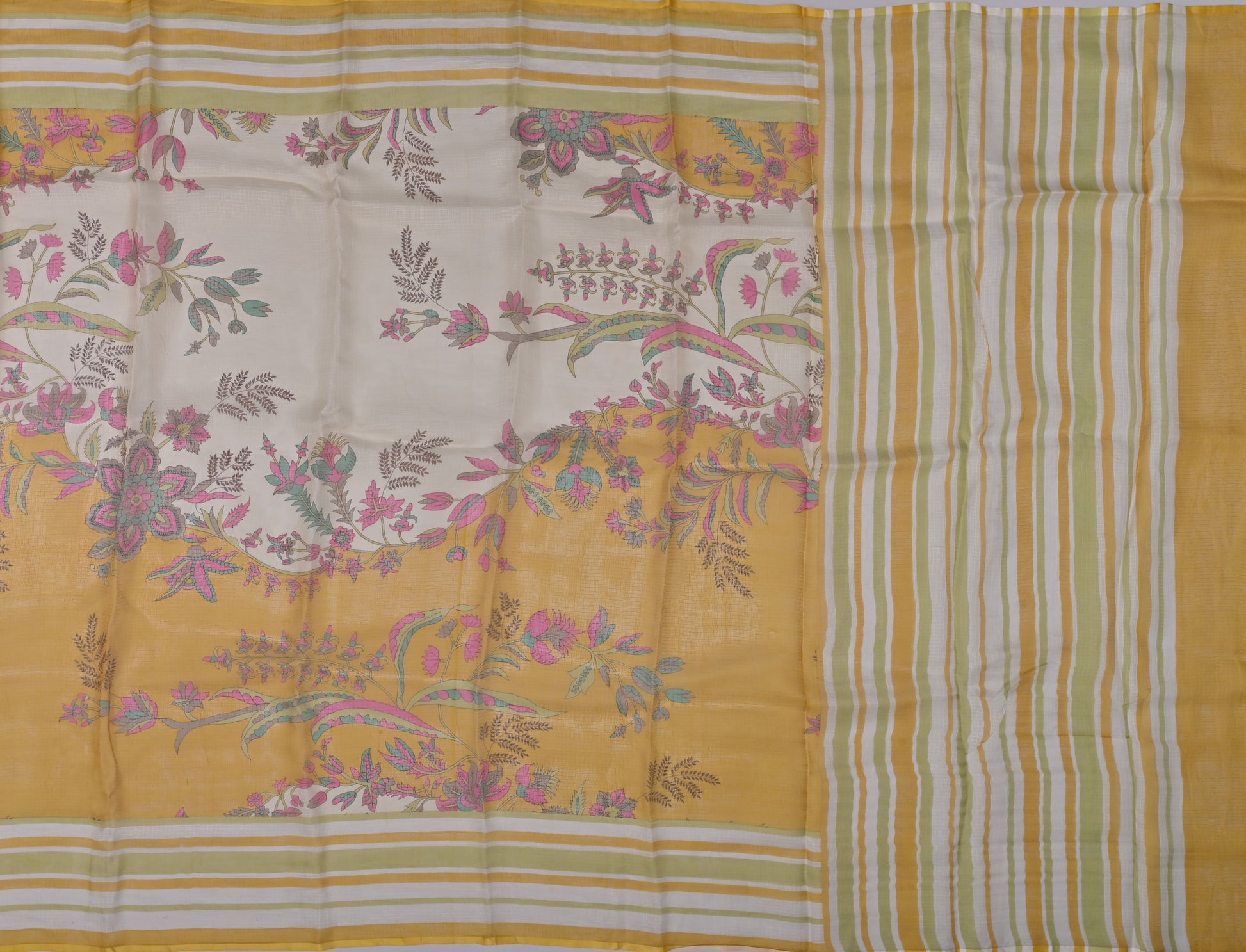 Pure Silk Kota Doria Digital Print Saree