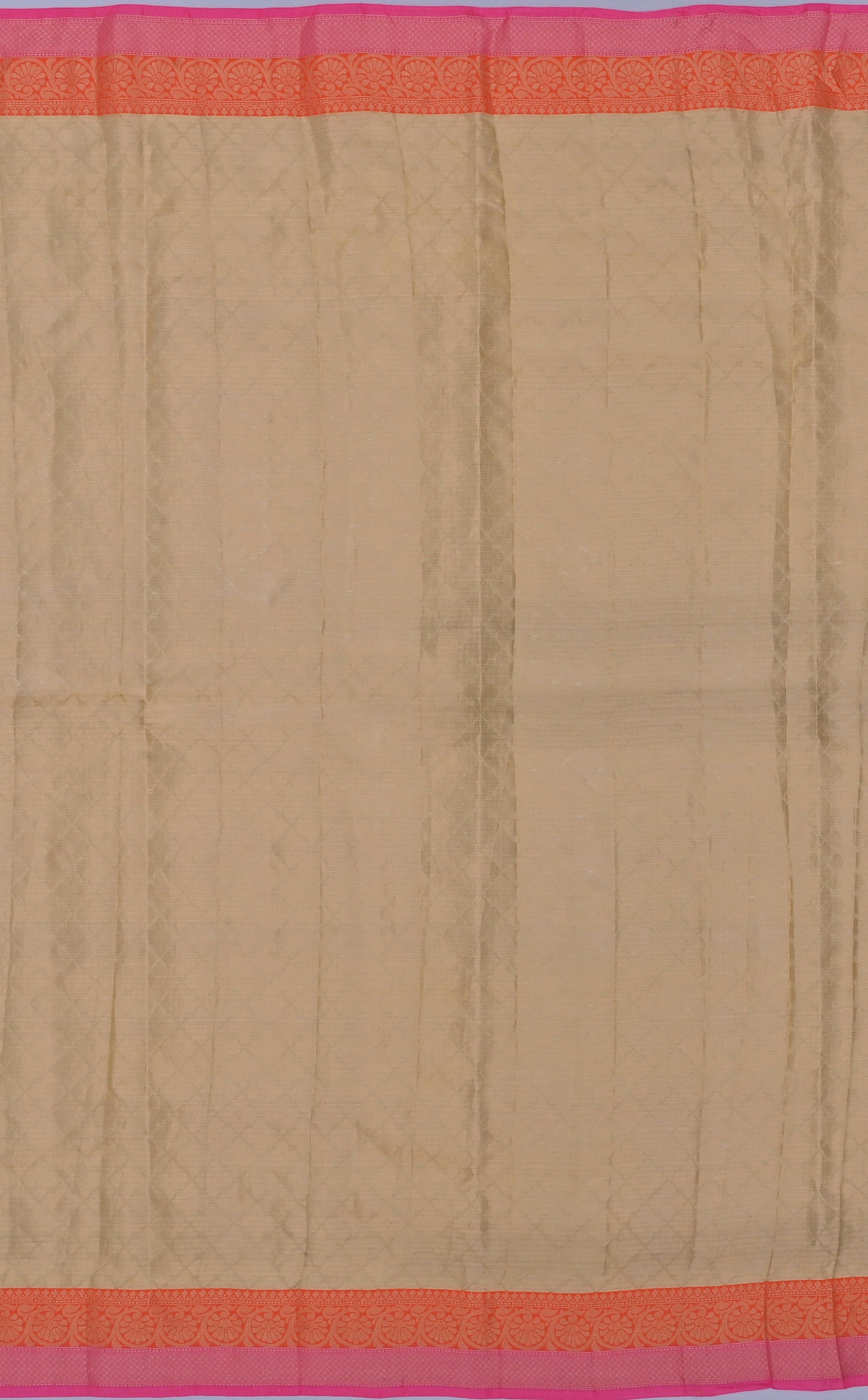 Pure Silk Kota Doria Zari And Silk Thread Weaving Motifs Saree