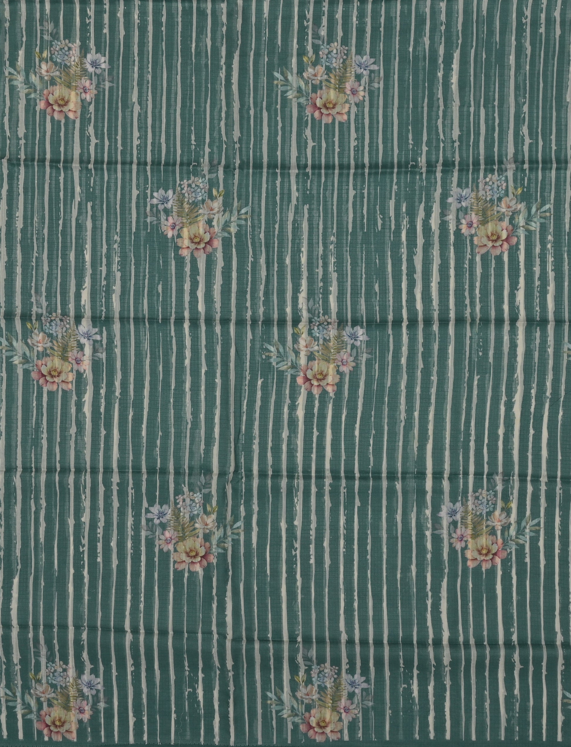 Pure Coton Kota Doria Digital Print Dress Material