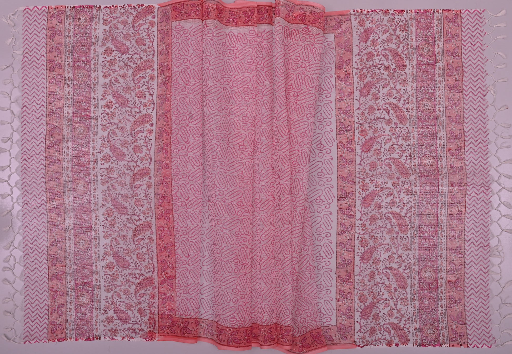 Pure Coton Kota Doria Hand Block Printed Dress Material