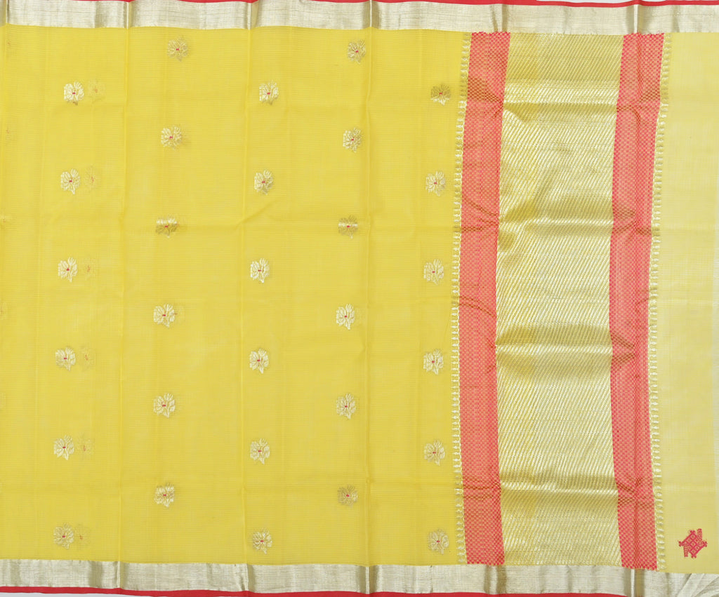 Handwoven Real Zari Kota Doria Saree