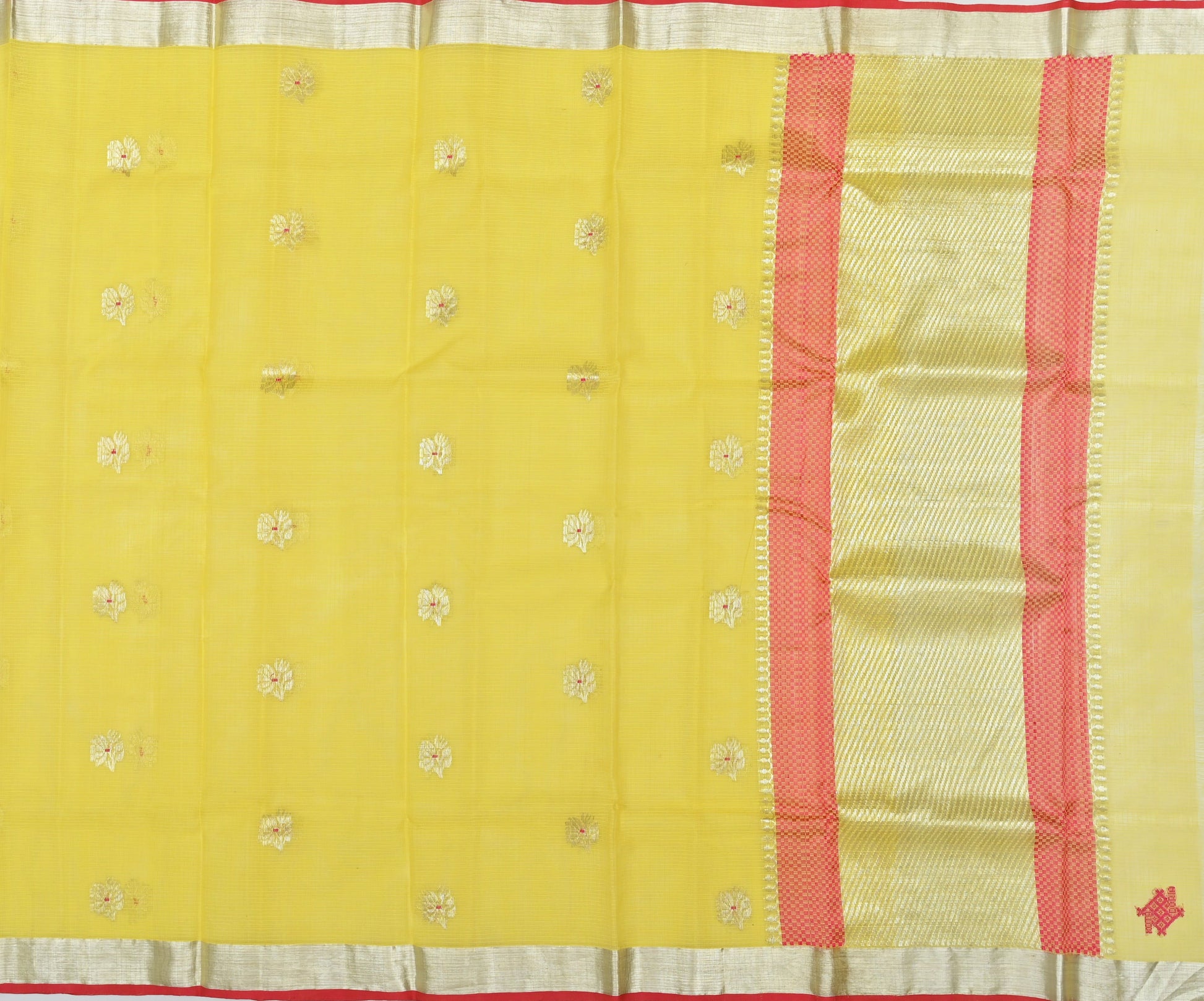 Handwoven Real Zari Kota Doria Saree