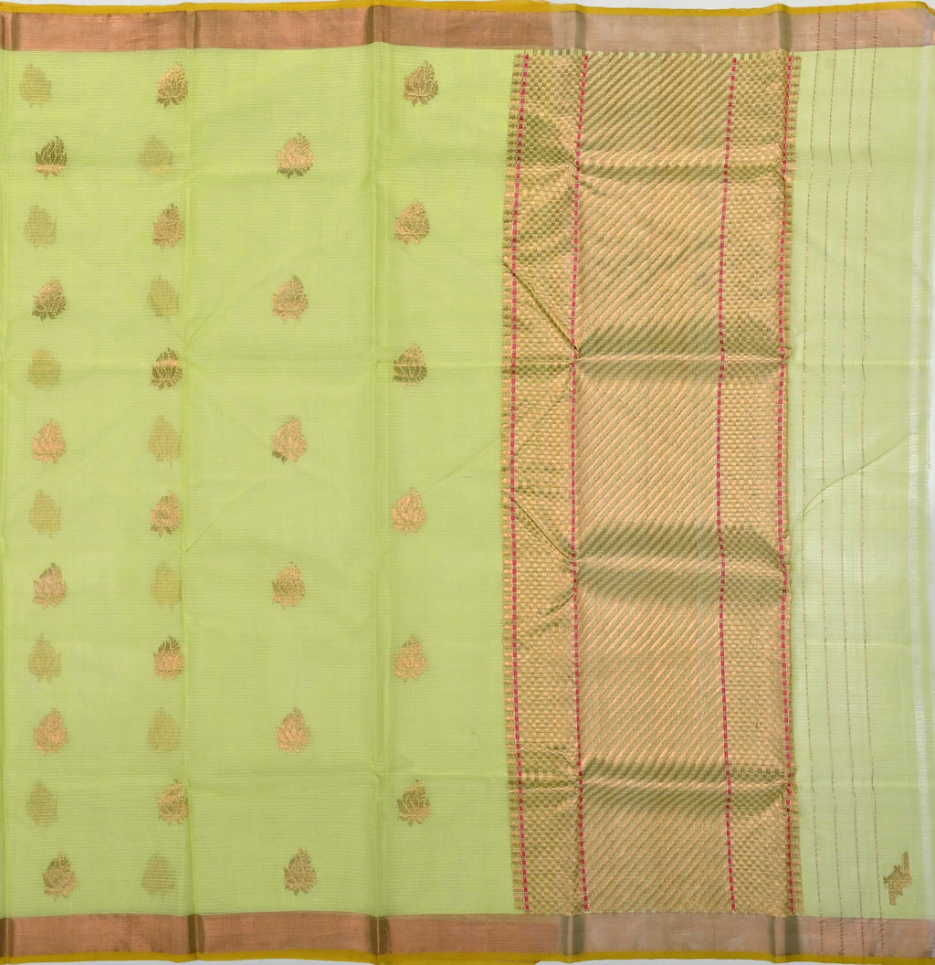 Handwoven Real Zari Kota Doria Saree