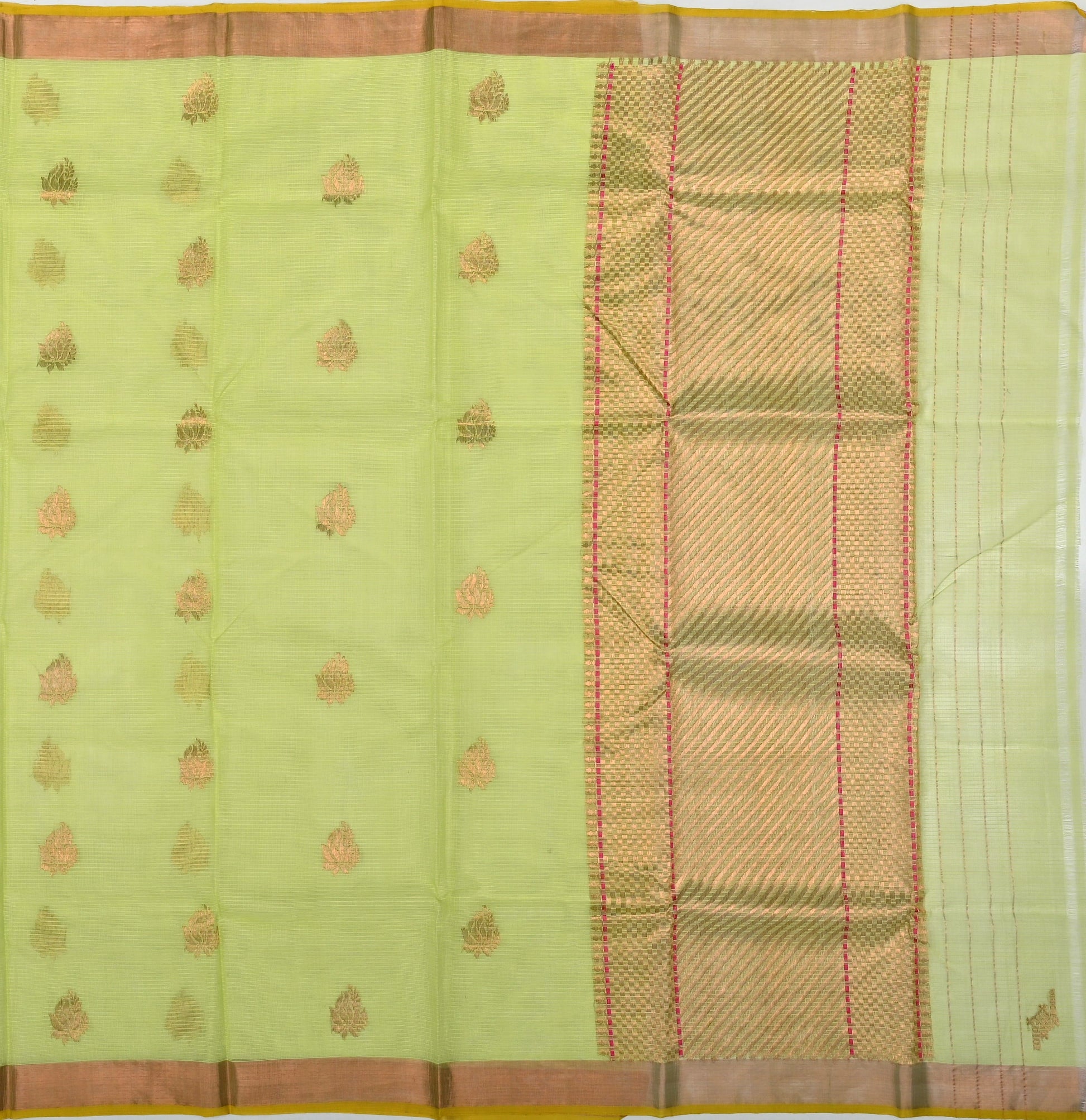 Handwoven Real Zari Kota Doria Saree