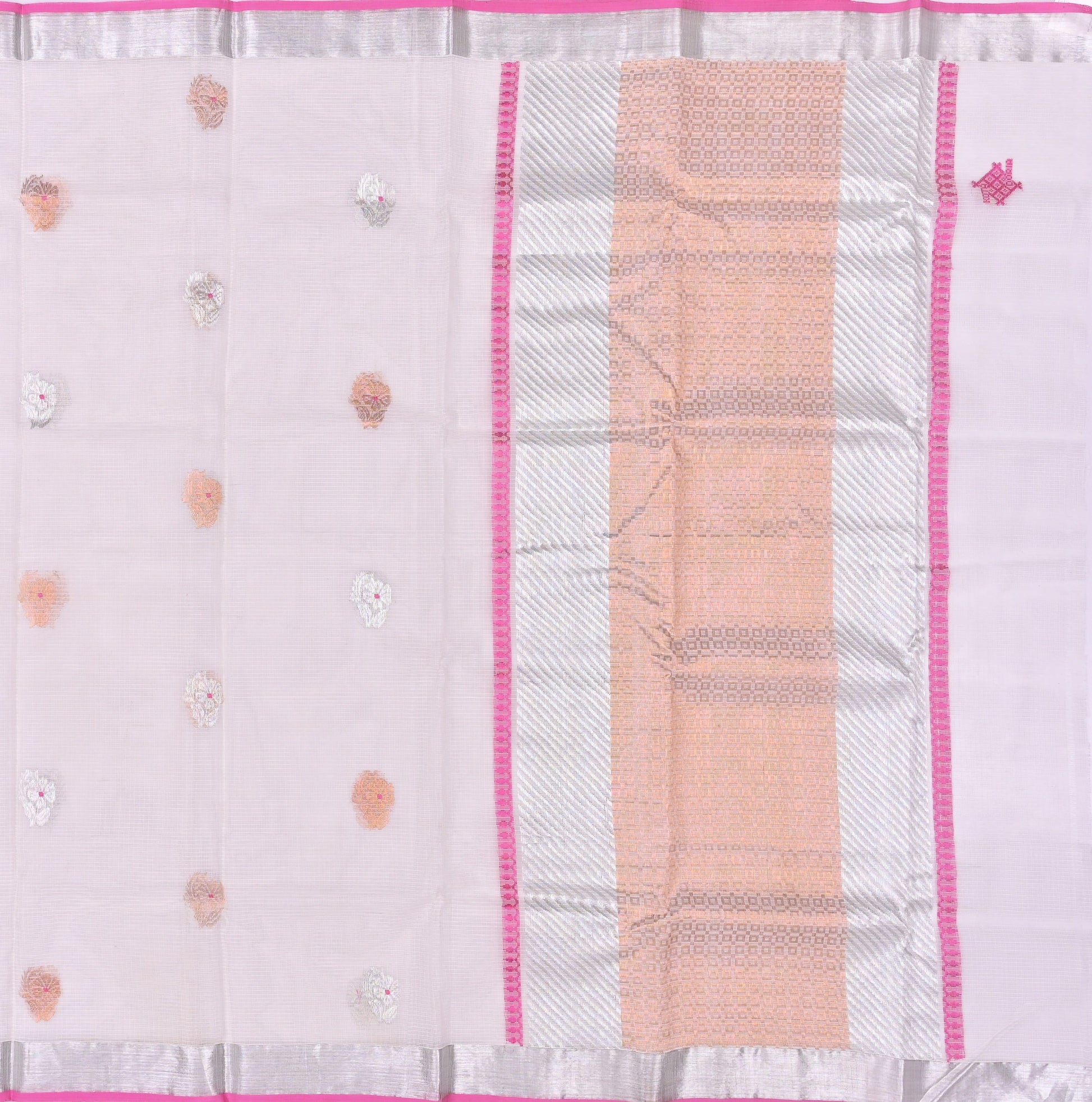 Handwoven Real Zari Kota Doria Saree
