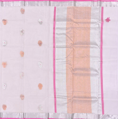 Handwoven Real Zari Kota Doria Saree