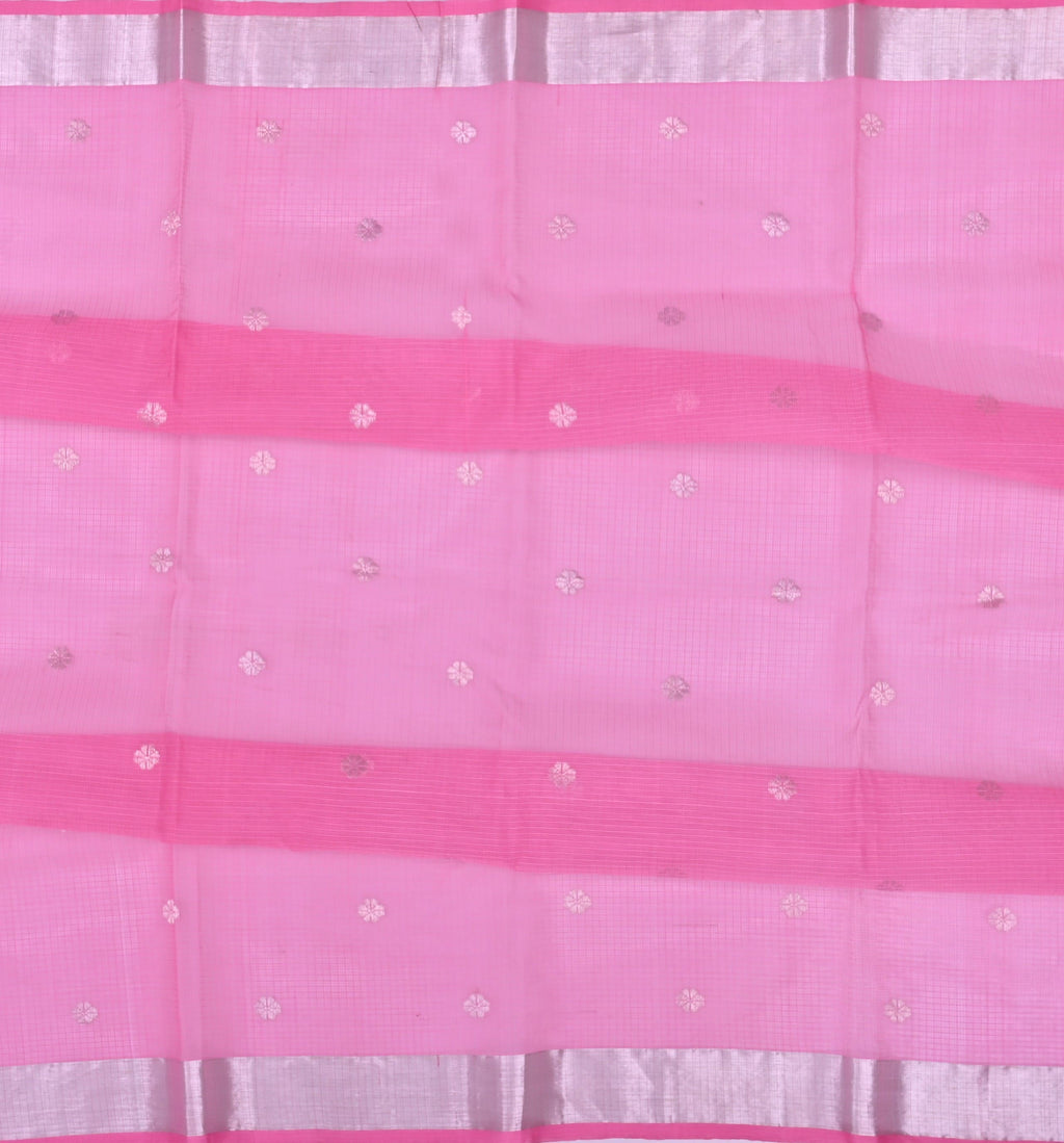 Handwoven Real Zari Kota Doria Saree