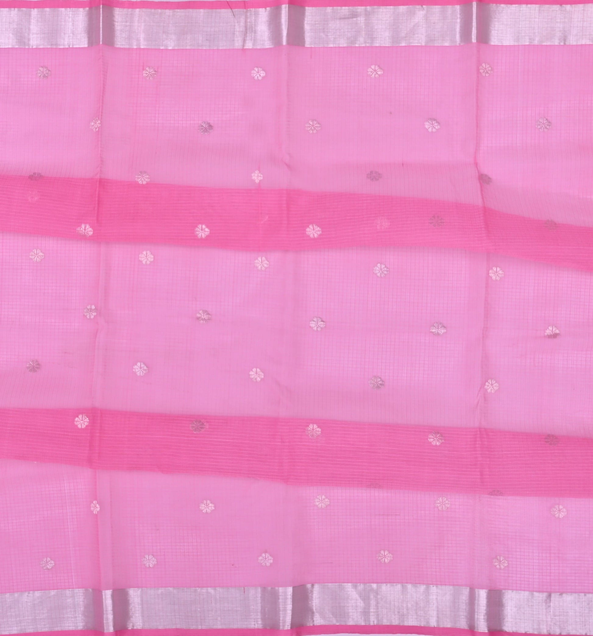 Handwoven Real Zari Kota Doria Saree