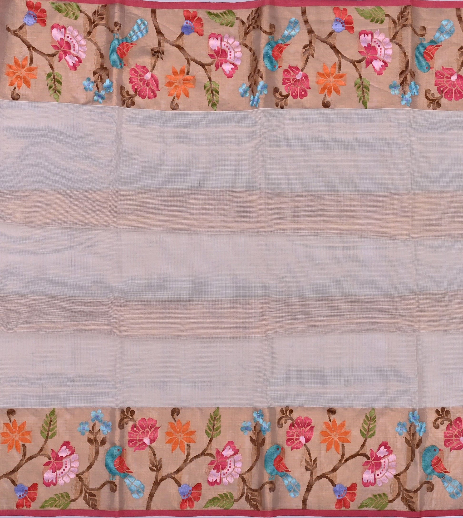 Handwoven Real Zari Kota Doria Saree