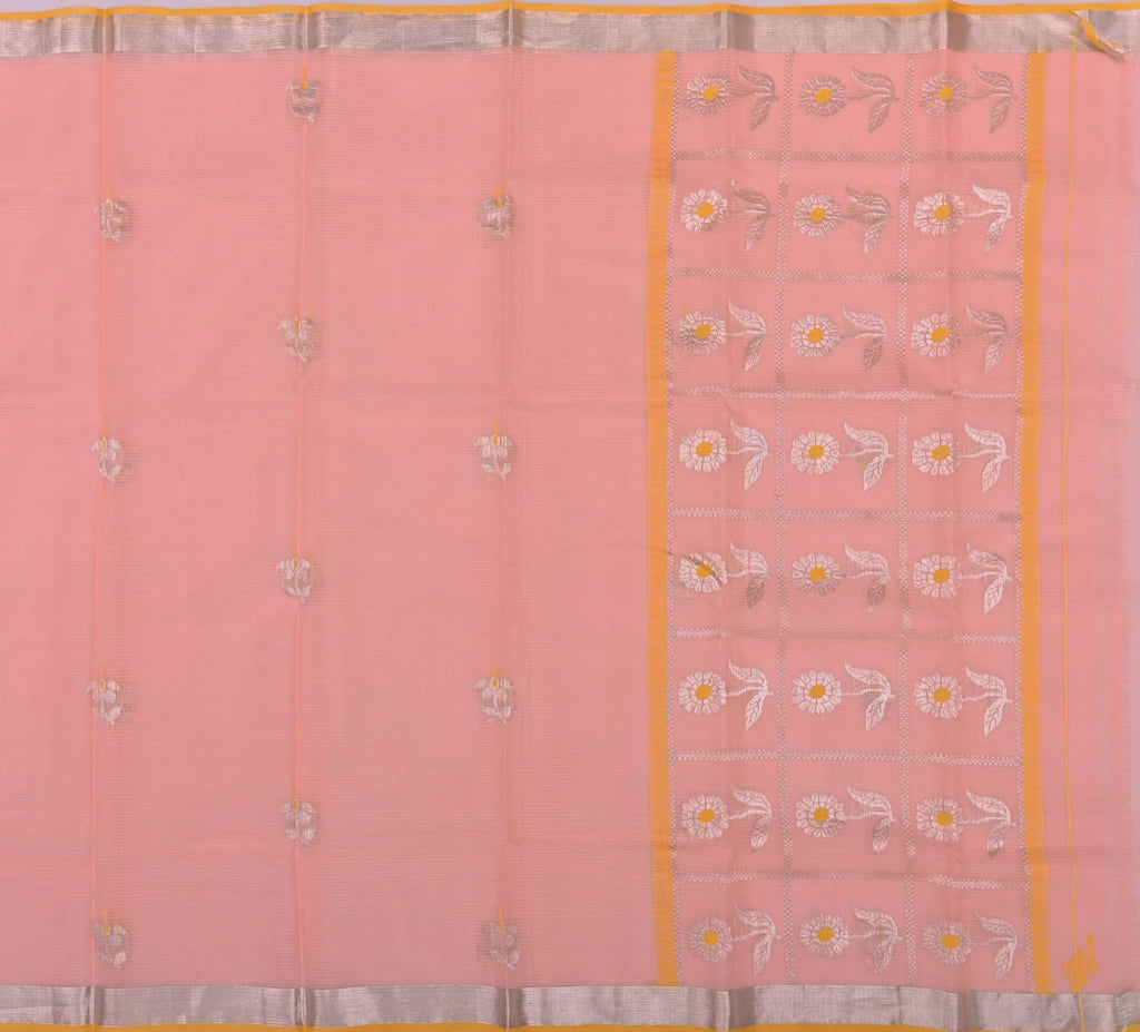 Handwoven Real Zari Kota Doria Saree