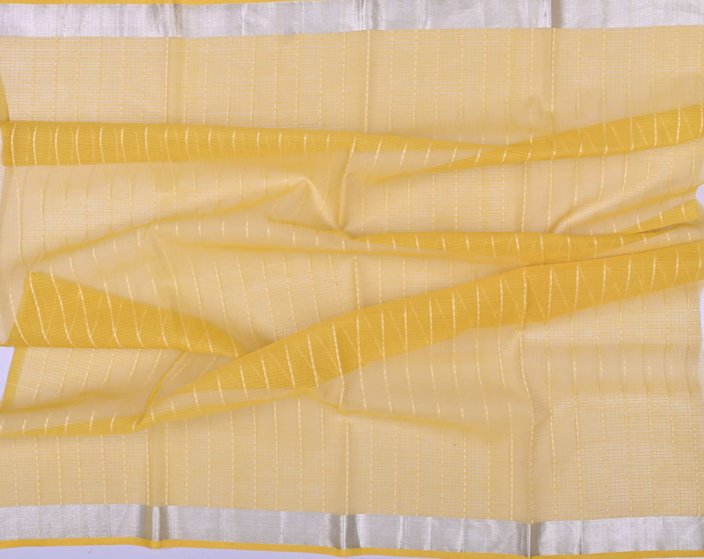 Handwoven Real Zari Kota Doria Saree