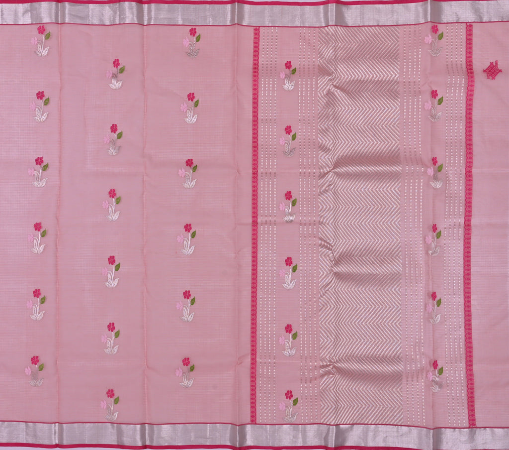 Handwoven Real Zari Kota Doria Saree