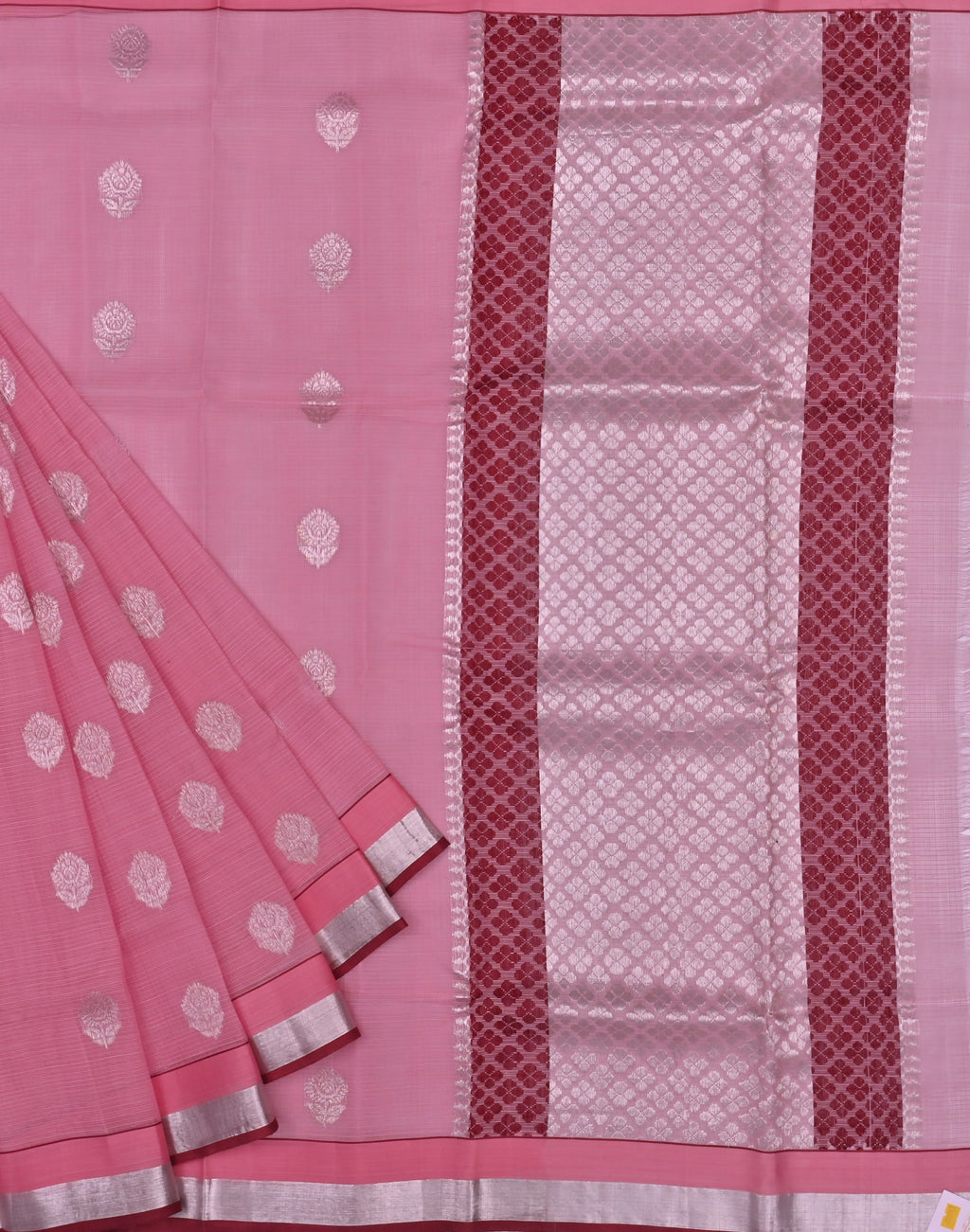 Handwoven Real Zari Kota Doria Saree